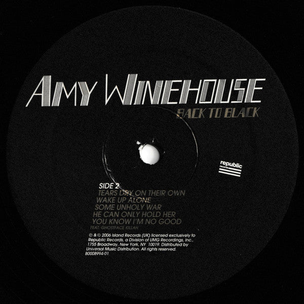 Amy Winehouse : Back To Black (LP, Album, RE)