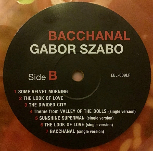Gabor Szabo : Bacchanal (LP, Album, Ltd, RE, Ora)