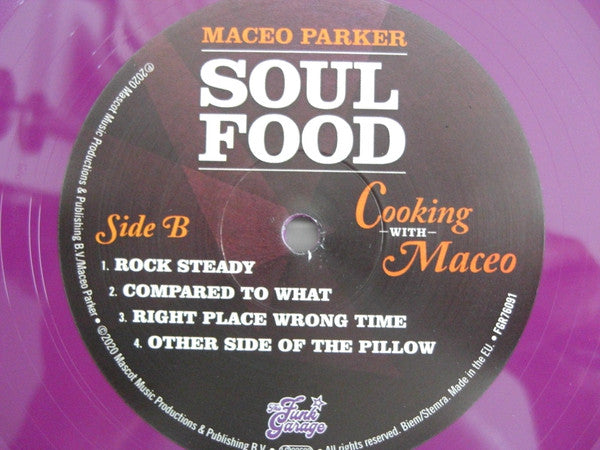 Maceo Parker : Soul Food: Cooking With Maceo (LP, Album, Ltd, Pur)