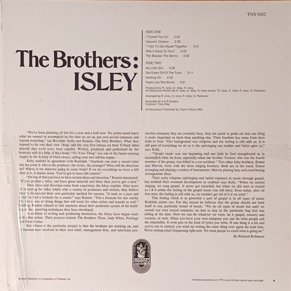 The Isley Brothers : The Brothers: Isley (LP, Album, RE)