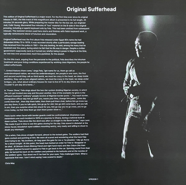 Félá Anikulapo Kuti* & Egypt 80 : Original Suffer Head (LP, Album, RE, Gre)