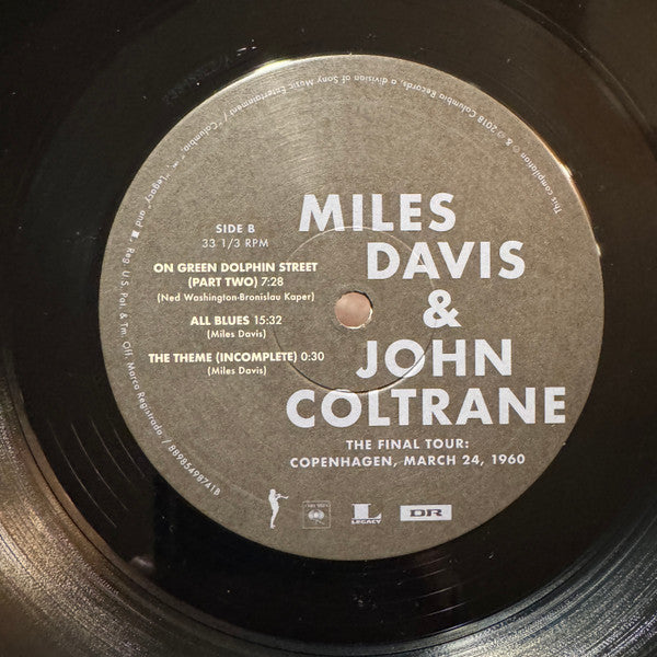 Miles Davis & John Coltrane : The Final Tour: Copenhagen, March 24, 1960 (LP, RE, RM)