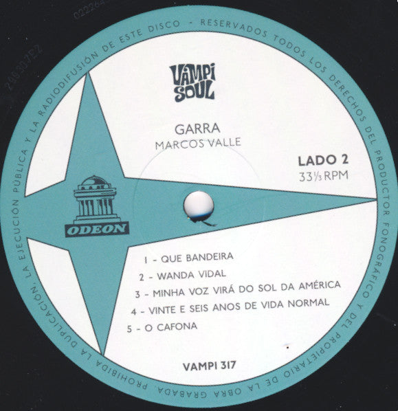 Marcos Valle : Garra (LP, Album, RE)