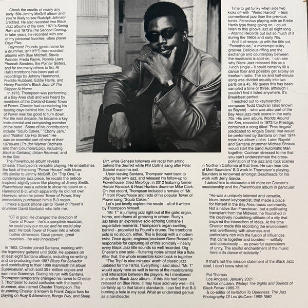 Chester Thompson (2) : Powerhouse (LP, Album, RE, RM, Blu)