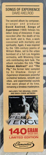 David Axelrod : Songs Of Experience (LP, Album, RE)