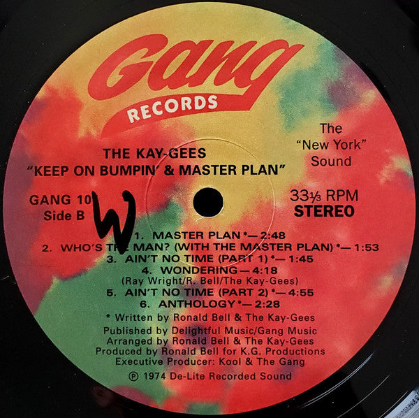 Kaygee's* : Keep On Bumpin' & Masterplan (LP, Album, RE)