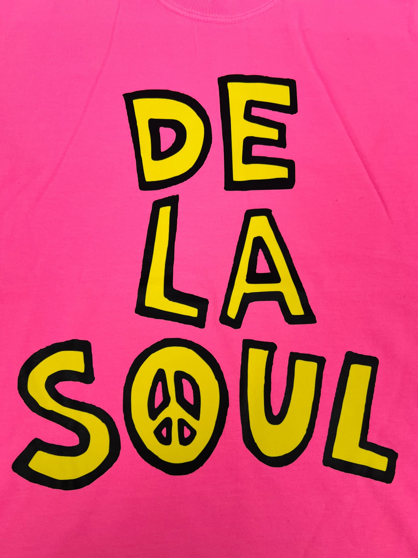 De La Soul – Pink and Yellow Classic Logo Heavyweight T-Shirt