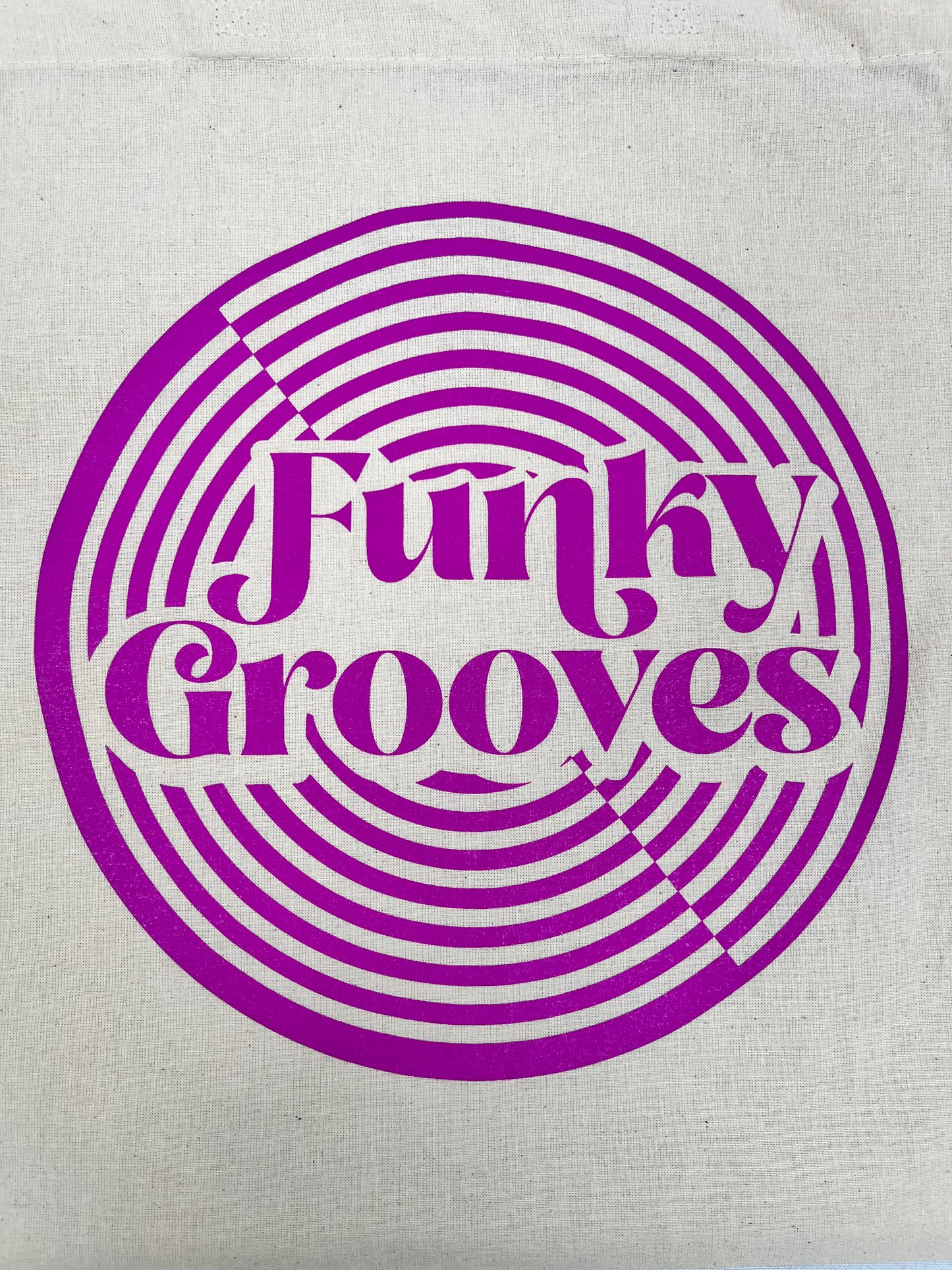 Funky Grooves Canvas Record Bag  Purple Groove Edition