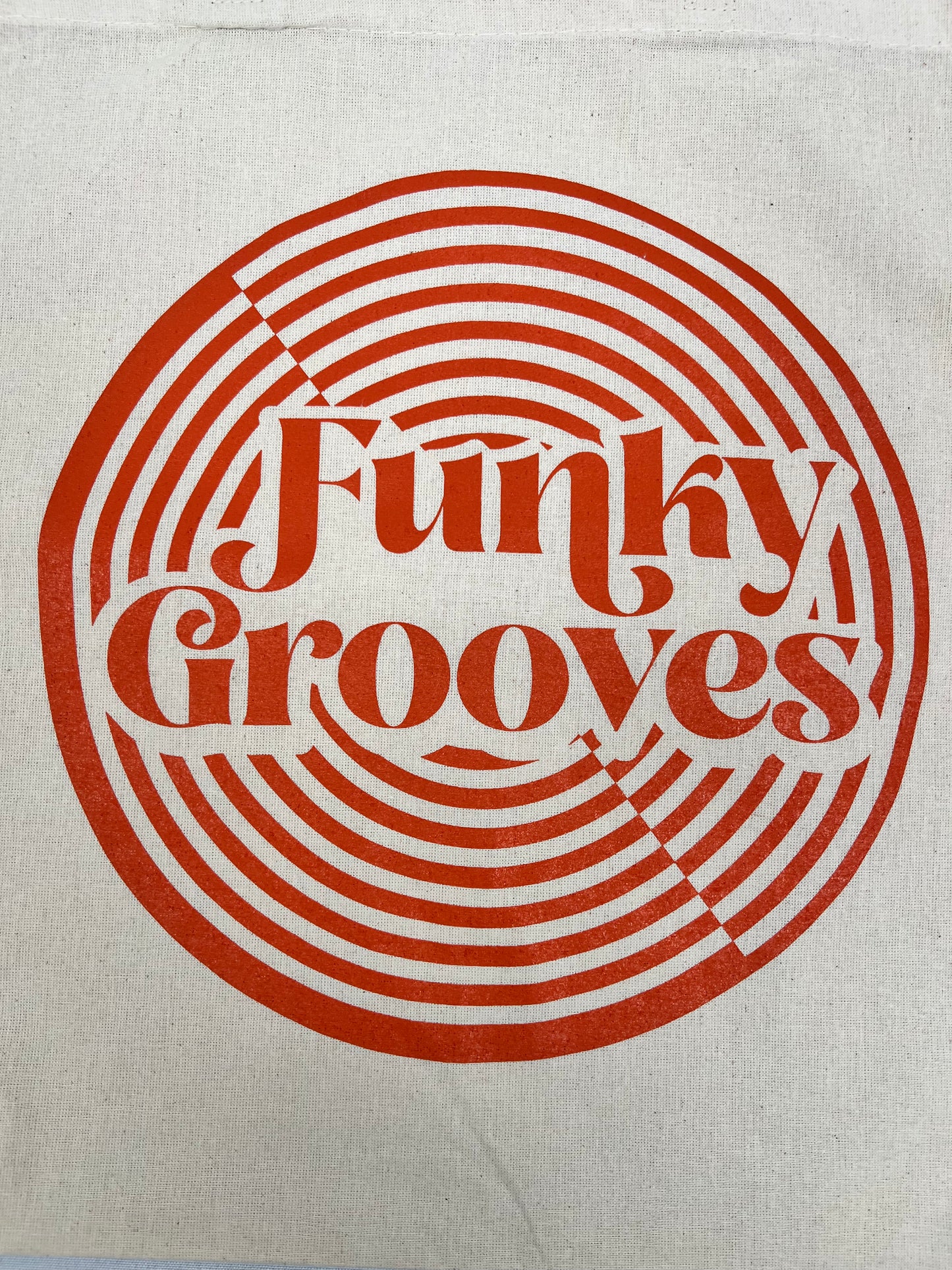 Funky Grooves Canvas Record Bag — Burnt Orange Edition