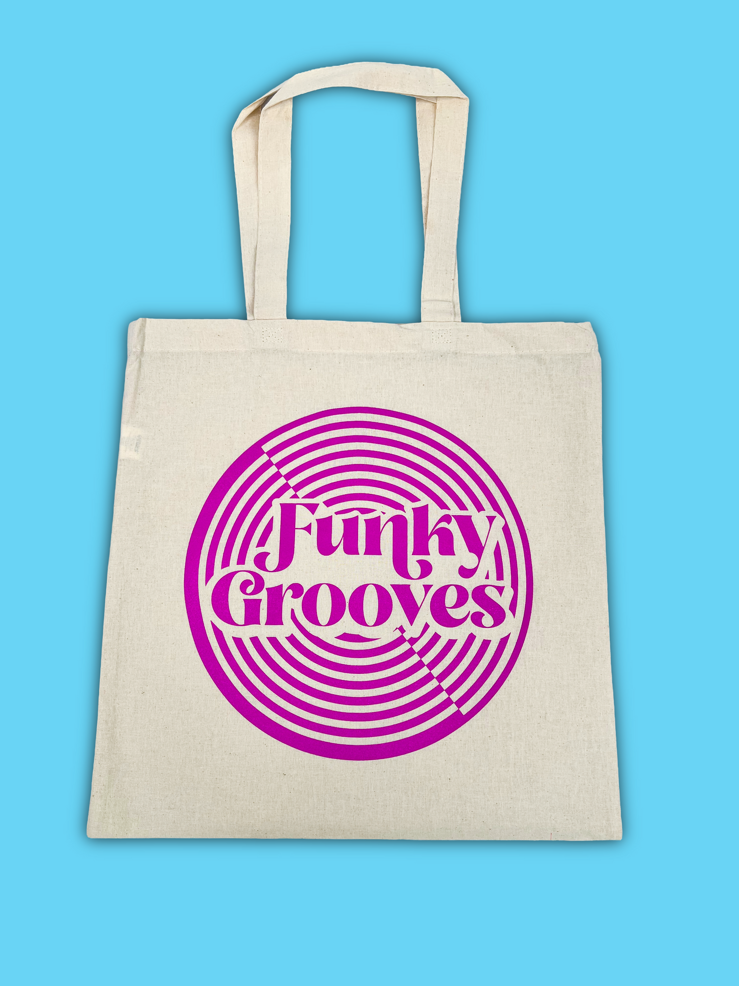 Funky Grooves Canvas Record Bag  Purple Groove Edition