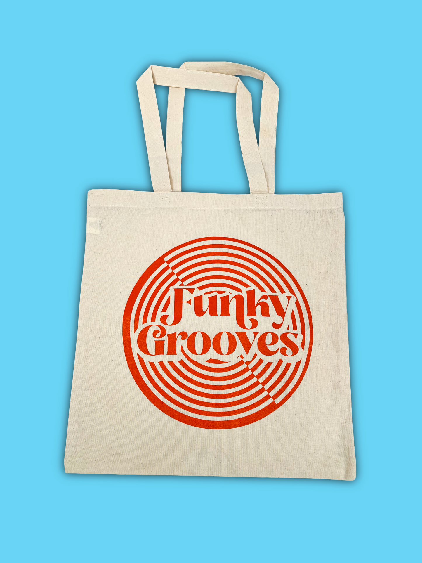 Funky Grooves Canvas Record Bag — Burnt Orange Edition