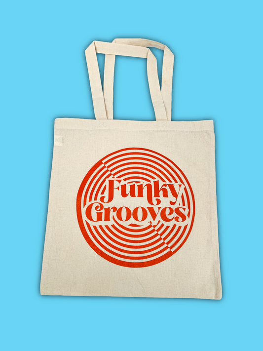 Funky Grooves Canvas Record Bag — Burnt Orange Edition