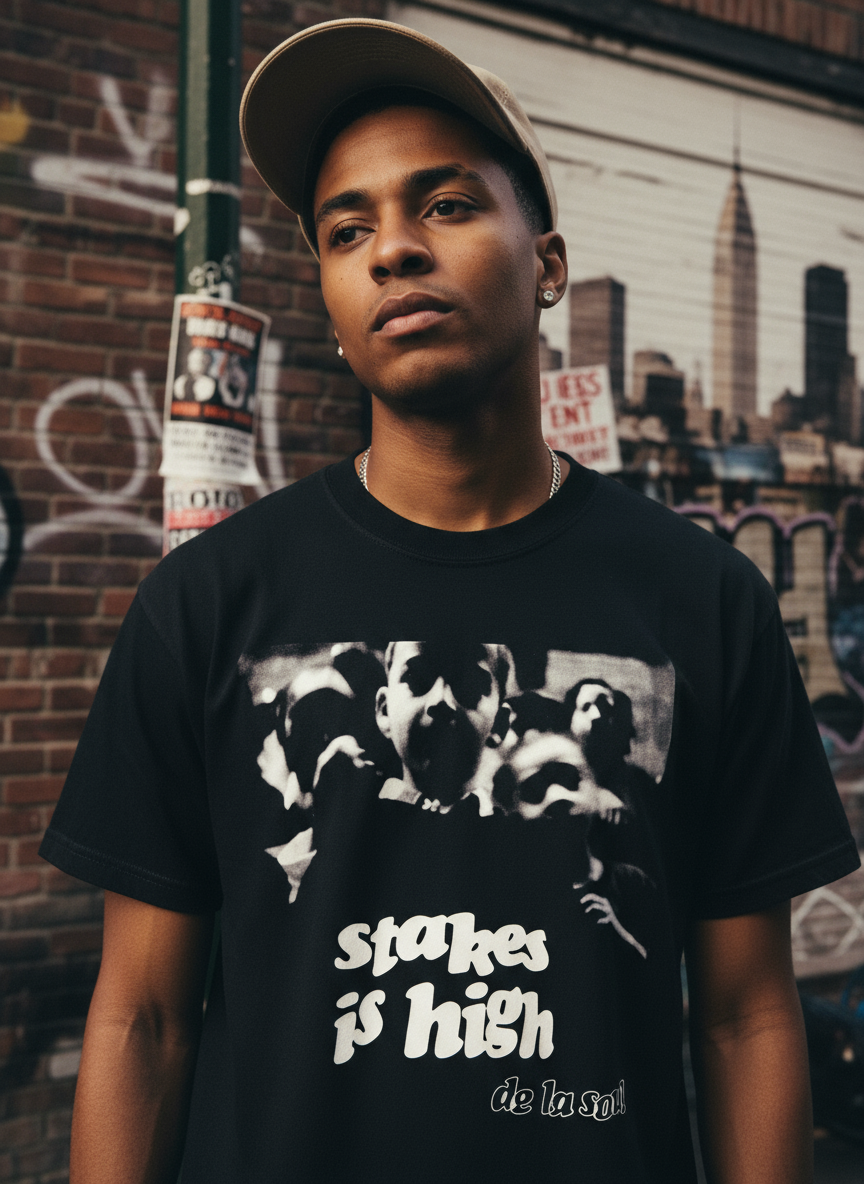 De La Soul Stakes Is High T-Shirt Ad
