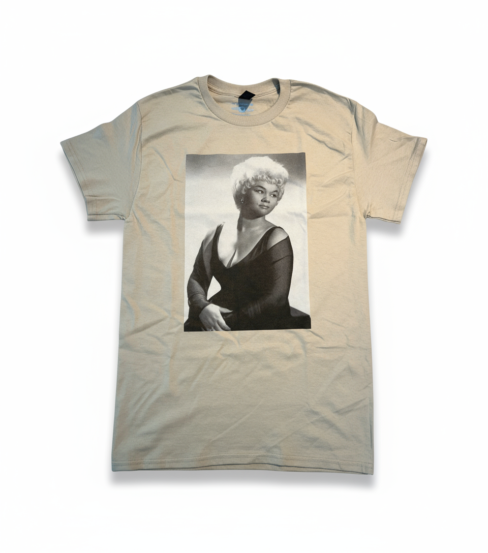 Etta James Vintage Portrait Tee - Clean White Background