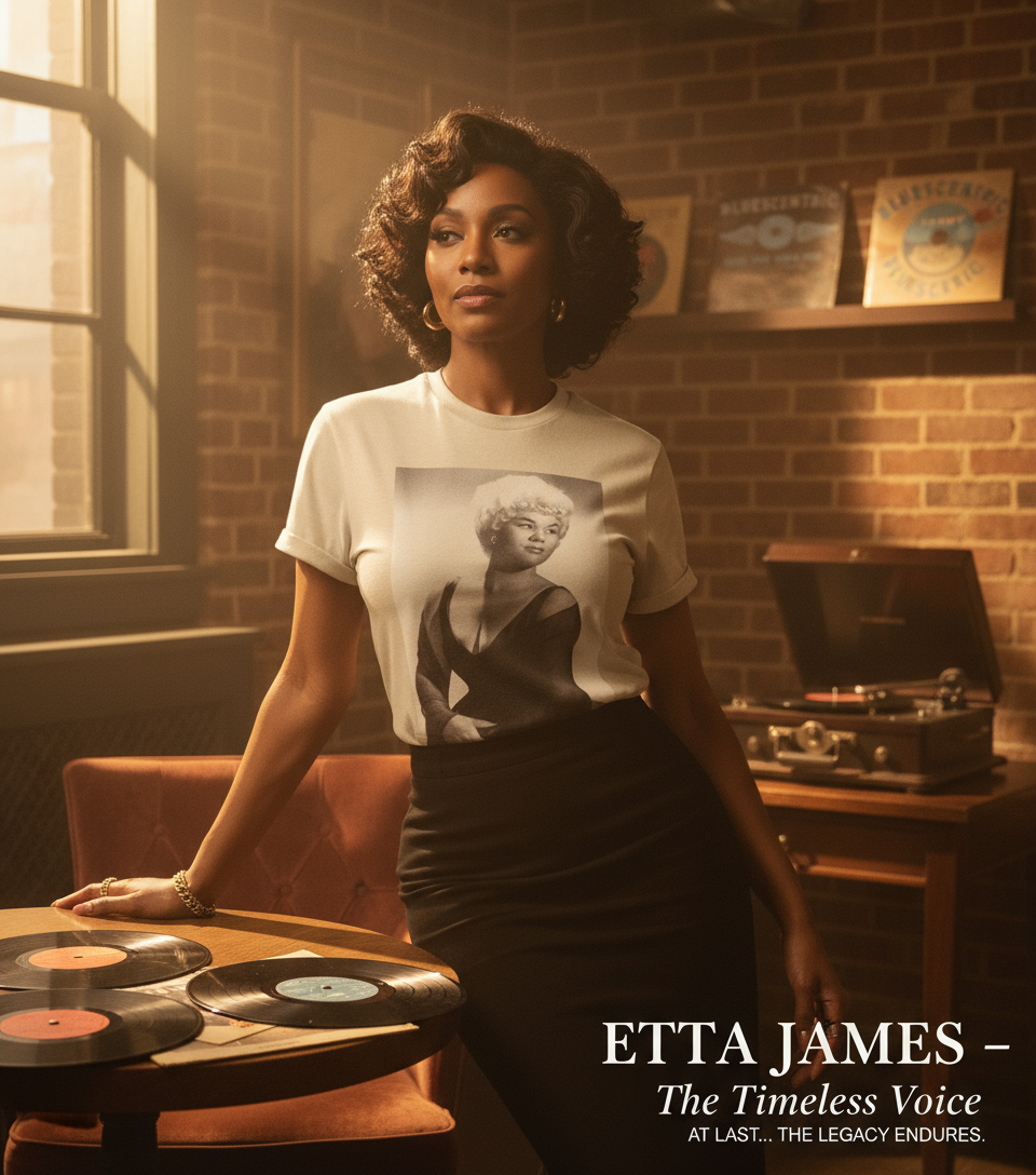 Etta James Vintage Portrait Tee - Correct Size