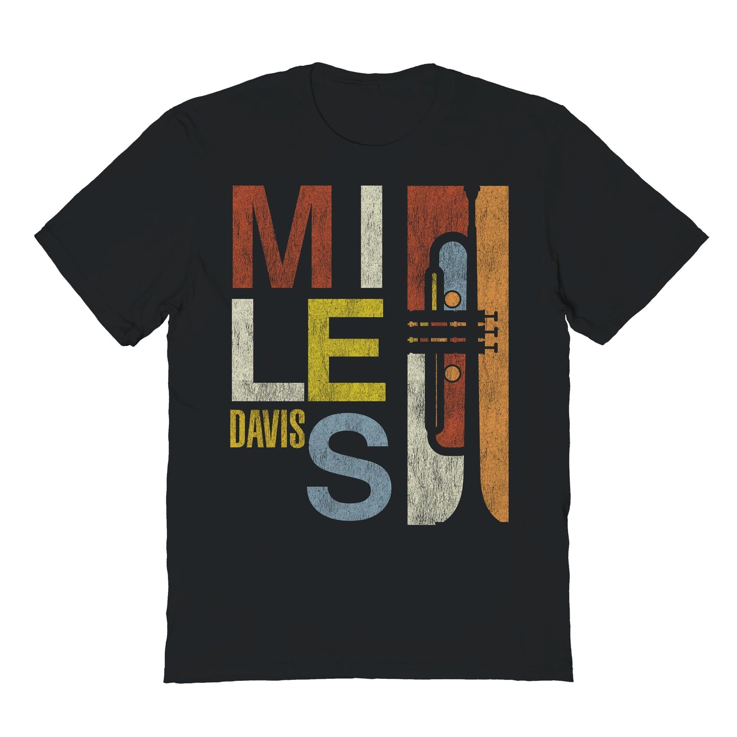 Goodie Two Sleeves Miles Davis Magic Horn Black T-Shirt