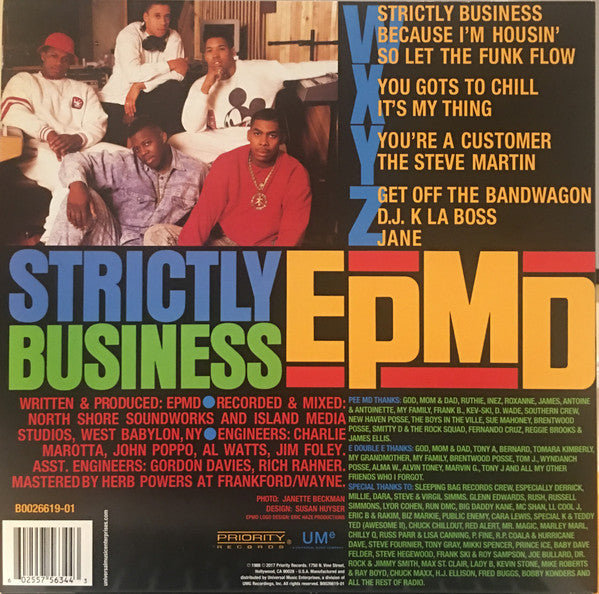 EPMD : Strictly Business (2xLP, Album, RE)