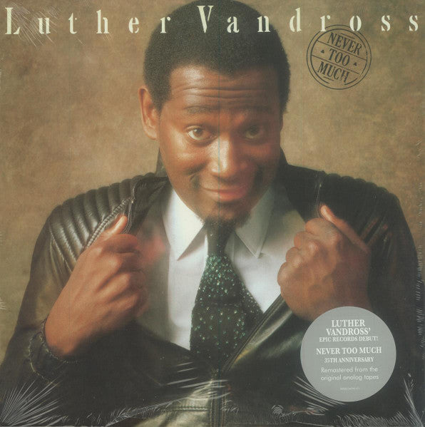 Luther Vandross : Never Too Much (LP, Album, RE, RM, 35t)