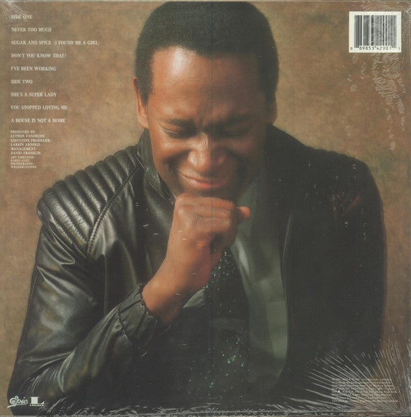 Luther Vandross : Never Too Much (LP, Album, RE, RM, 35t)