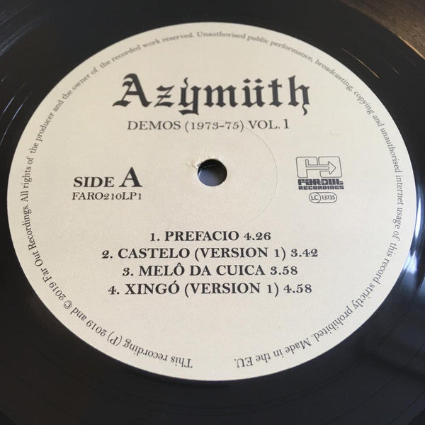 Azymüth* : Demos (1973-75) Vol. 1 (LP)