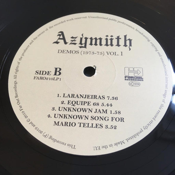 Azymüth* : Demos (1973-75) Vol. 1 (LP)