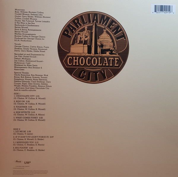 Parliament : Chocolate City (LP, Album, RE)