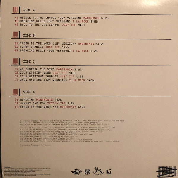 Mantronix : King Of The Beats : Anthology 1985 - 1988 (LP, Whi + LP, Red + Comp, Ltd)