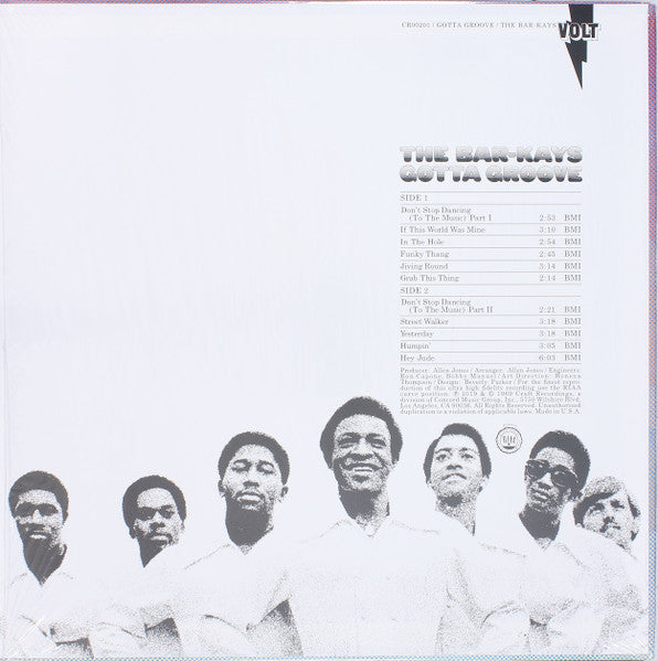 The Bar-Kays* : Gotta Groove (LP, Album, RE, 180)
