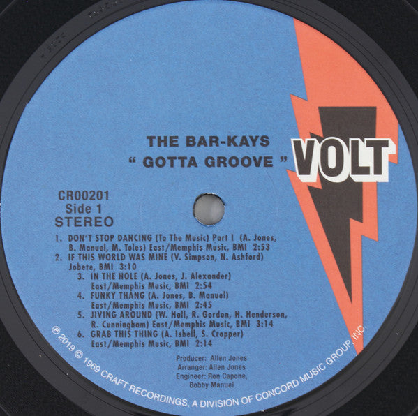 The Bar-Kays* : Gotta Groove (LP, Album, RE, 180)