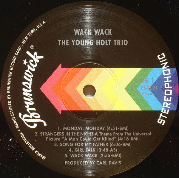 Young Holt Trio : Wack Wack (LP, Album, RE)