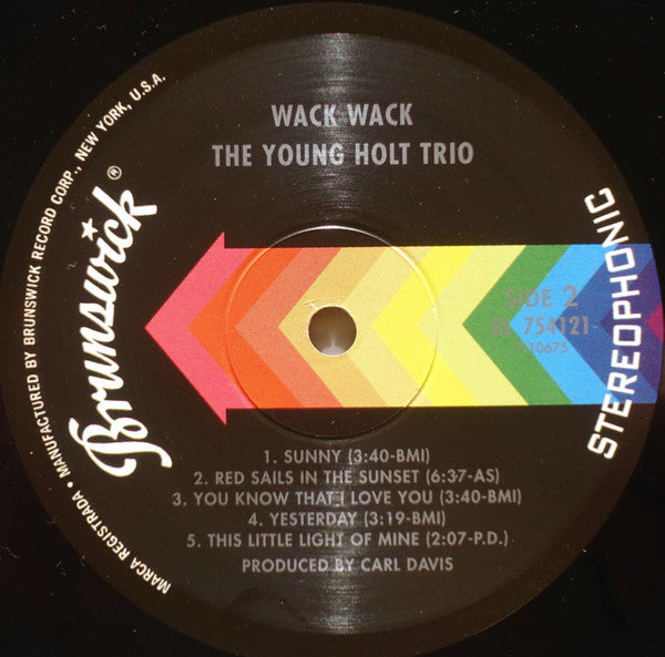 Young Holt Trio : Wack Wack (LP, Album, RE)