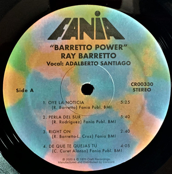 Ray Barretto : Barretto Power (LP, Album, RE)