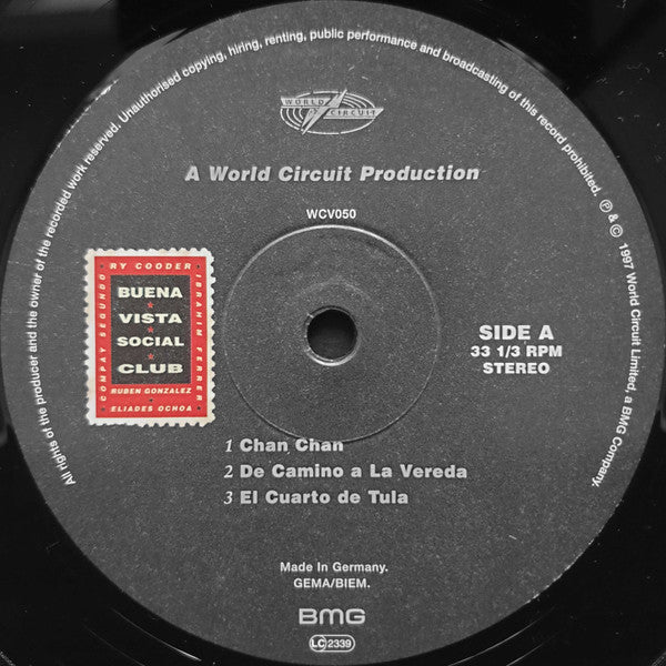 Buena Vista Social Club : Buena Vista Social Club (2xLP, Album, RE, Gat)