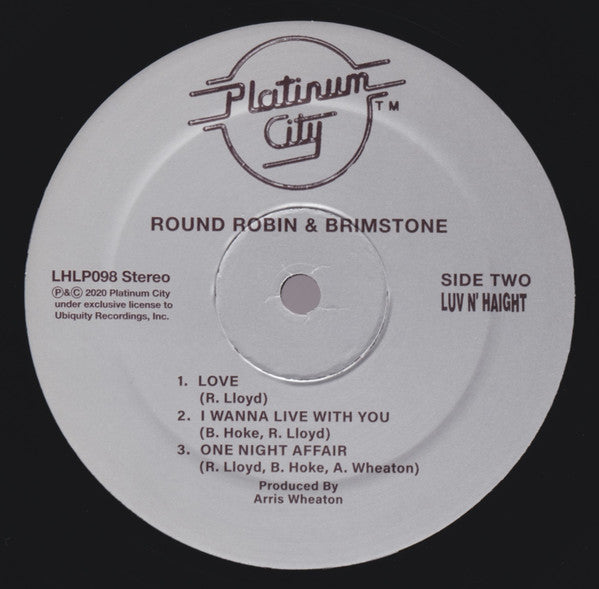Round Robin And Brimstone : Round Robin And Brimstone (LP, Album, RSD, Ltd, RE)