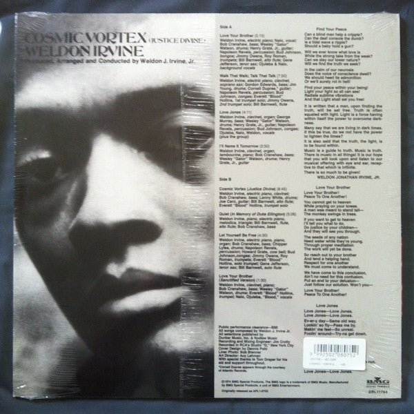 Weldon Irvine : Cosmic Vortex (Justice Divine) (LP, Album, RE, RM, 180)