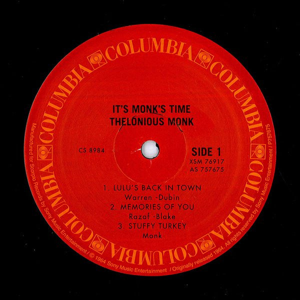 Thelonious Monk : It's Monk's Time (LP, Album, RE, 180)