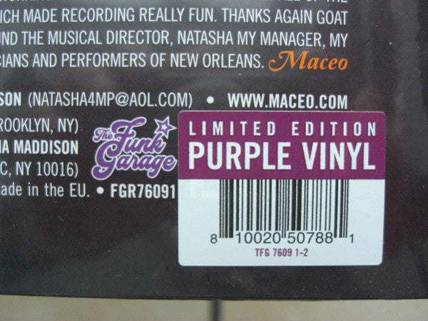 Maceo Parker : Soul Food: Cooking With Maceo (LP, Album, Ltd, Pur)