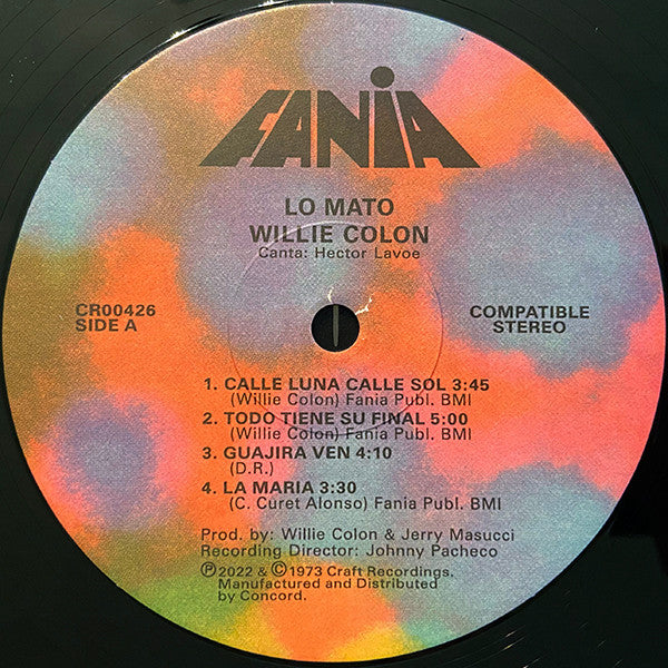 Willie Colon* : Lo Mato (Si No Compra Este LP) (LP, Album, RE)