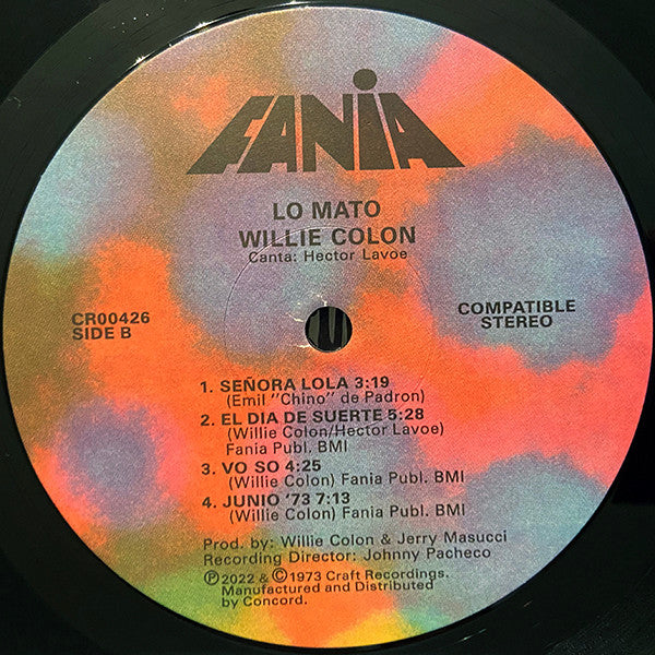 Willie Colon* : Lo Mato (Si No Compra Este LP) (LP, Album, RE)