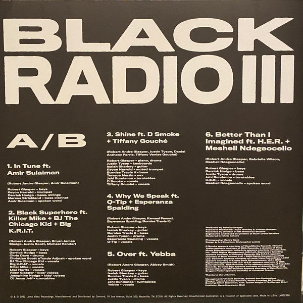 Robert Glasper : Black Radio III (2xLP, Album)