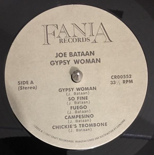 Joe Bataan : Gypsy Woman (LP, Album, RE, 180)
