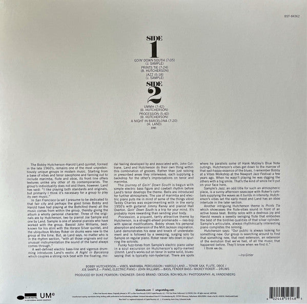 Bobby Hutcherson Featuring Harold Land : San Francisco (LP, Album, RE, 180)