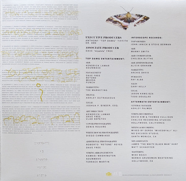 Kendrick Lamar : To Pimp A Butterfly (2xLP, Album, RE, Gat)