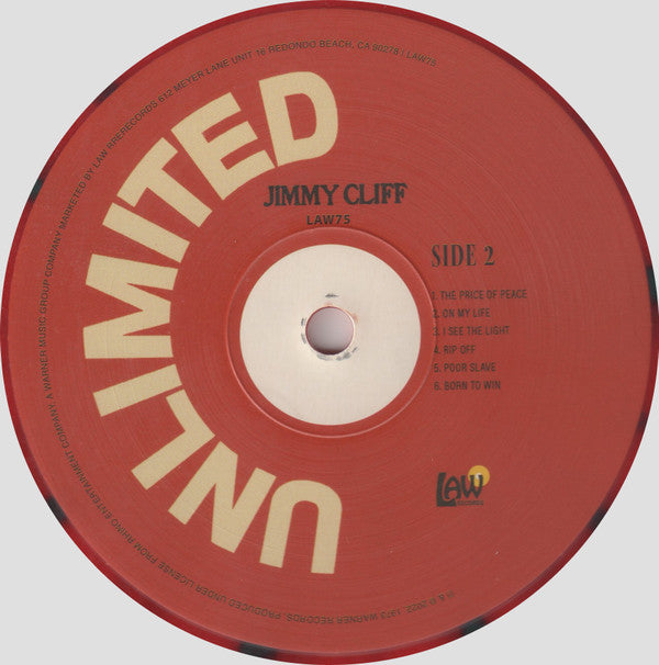 Jimmy Cliff : Unlimited (LP, Album, RE, Red)