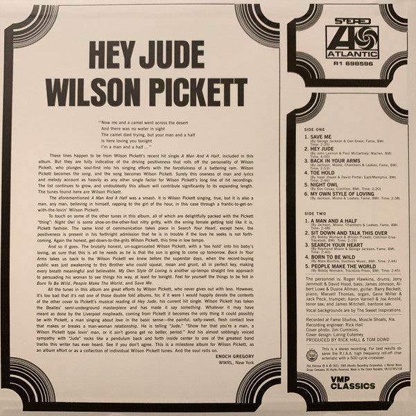 Wilson Pickett : Hey Jude (LP, Album, Club, RE, 180)