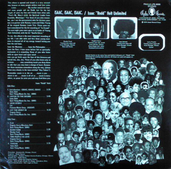 Isaac "Redd" Holt Unlimited* : Isaac, Isaac, Isaac. (LP, Album, RE)