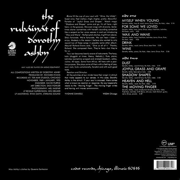 Dorothy Ashby : The Rubaiyat Of Dorothy Ashby (LP, Album, RE, 180)