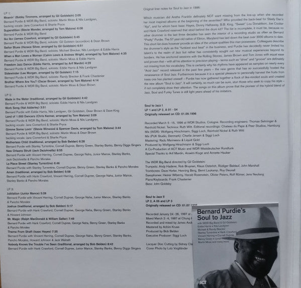 Bernard Purdie : Bernard Purdie's Soul To Jazz (3xLP, Album, Comp)