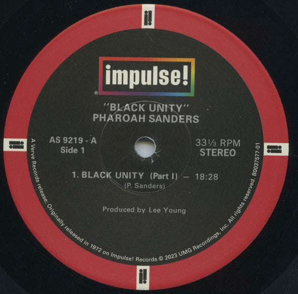 Pharoah Sanders : Black Unity (LP, Album, RE, 180)