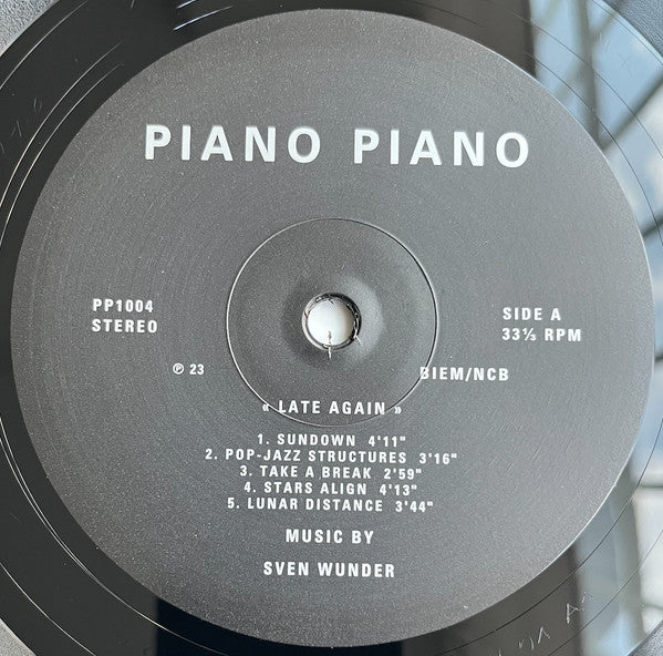 Sven Wunder : Late Again (LP, Album)